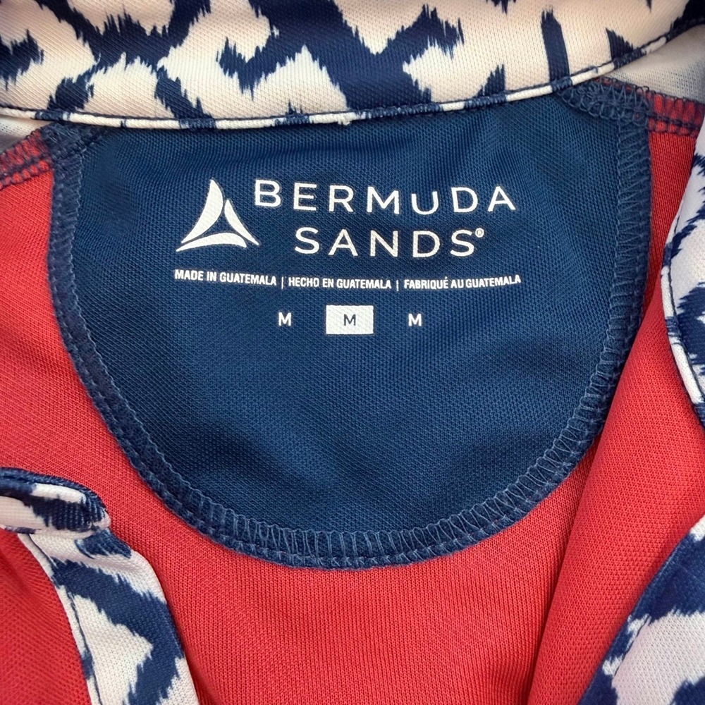 Bermuda Sands Womens‎ Red Sleeveless Golf Polo Shirt Crescent Oaks Medium - Picture 5 of 8